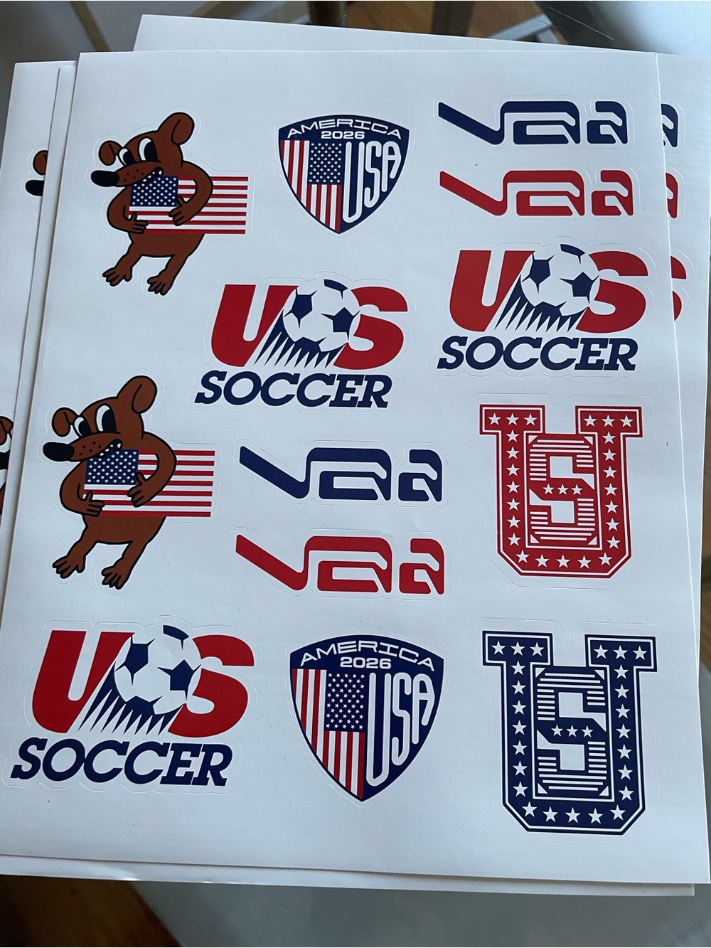 US Soccer Red White & Navy Fan Scarf World Cup 2026 - Picture 6 of 6